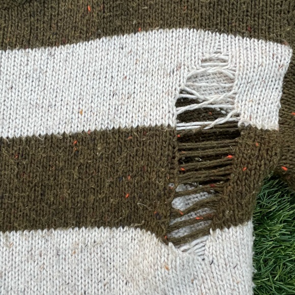 BP Distressed Striped Sweater - Picture 2 of 5